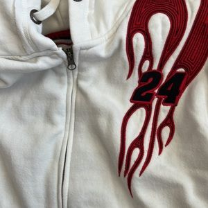 Nascar‎ Flame- GORDON Women’s Hoodie aside: XL Color: White